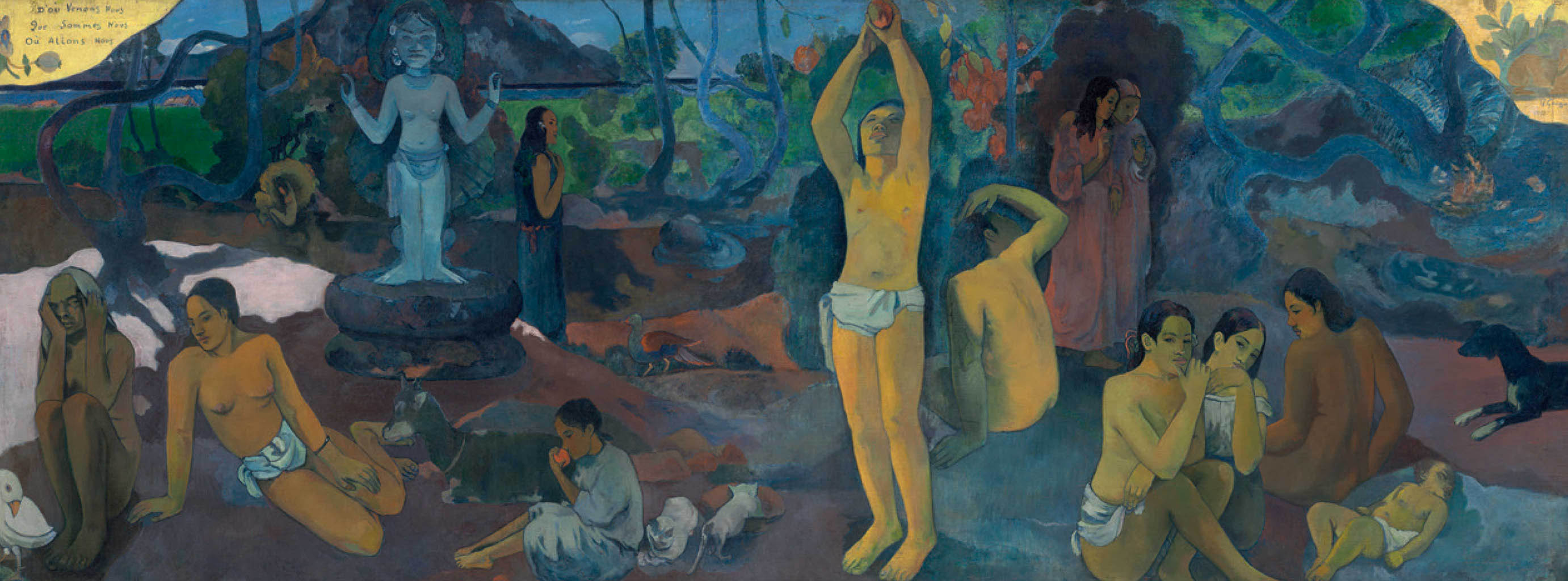 Fonofono o le nuanua: Patches of the rainbow (After Gauguin), 2020