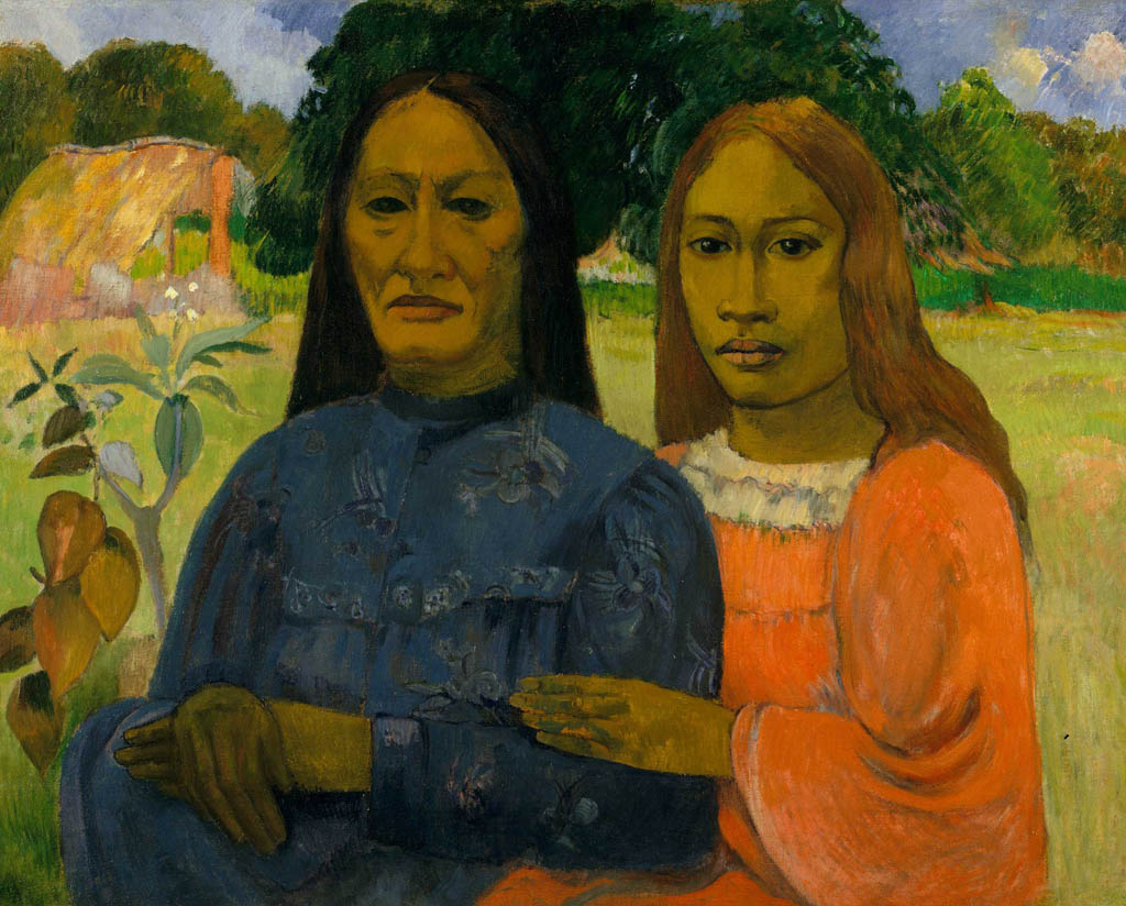 Two Fa‘afafine going to church (After Gauguin), 2020