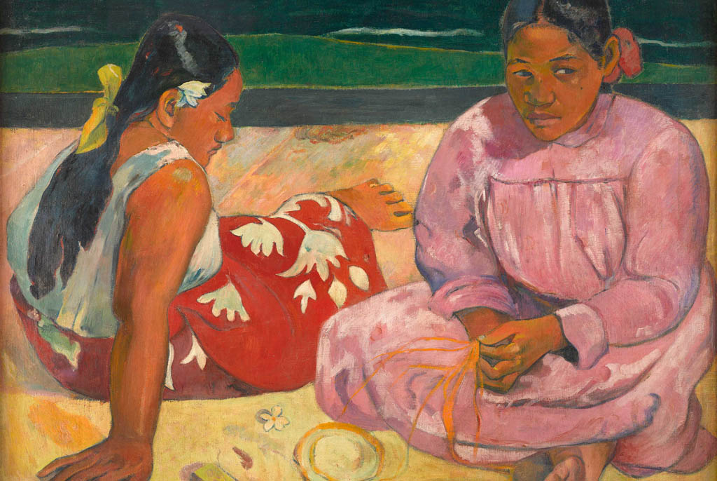 Two Fa‘afafine on the beach (After Gauguin), 2020