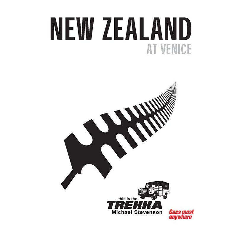 New Zealand at Venice logo 2003. Design: Norris Childs and Linda Niccol, Mission Hall.