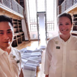 Benny Chan taking over duties from previous Exhibition Attendant, Hope Wilson