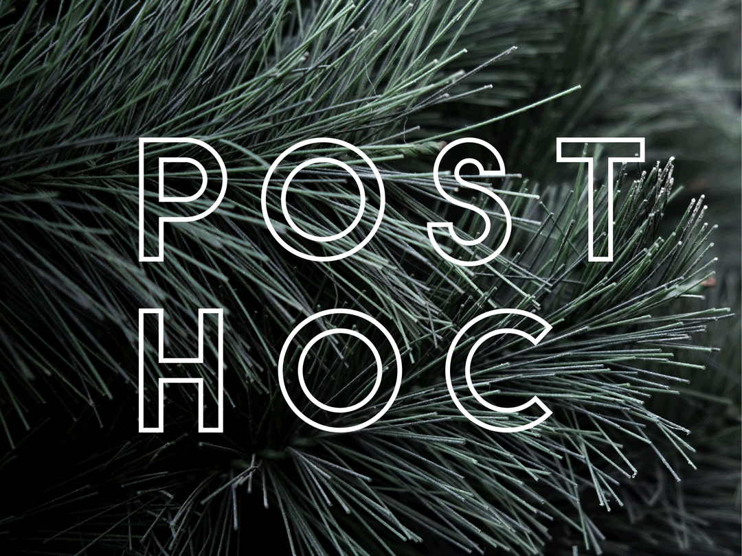 Post hoc logo, 2019.